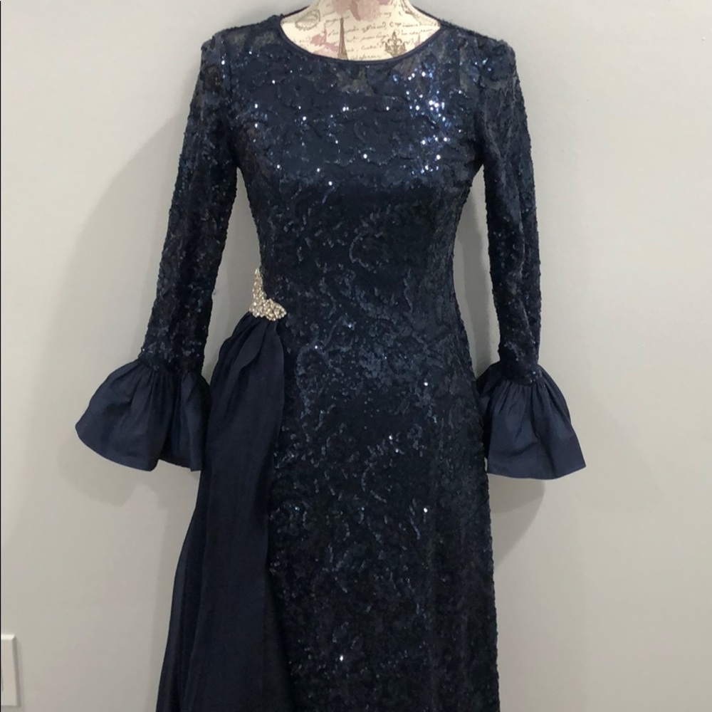 Teri Jon by Rickie Freeman Sequined Gown